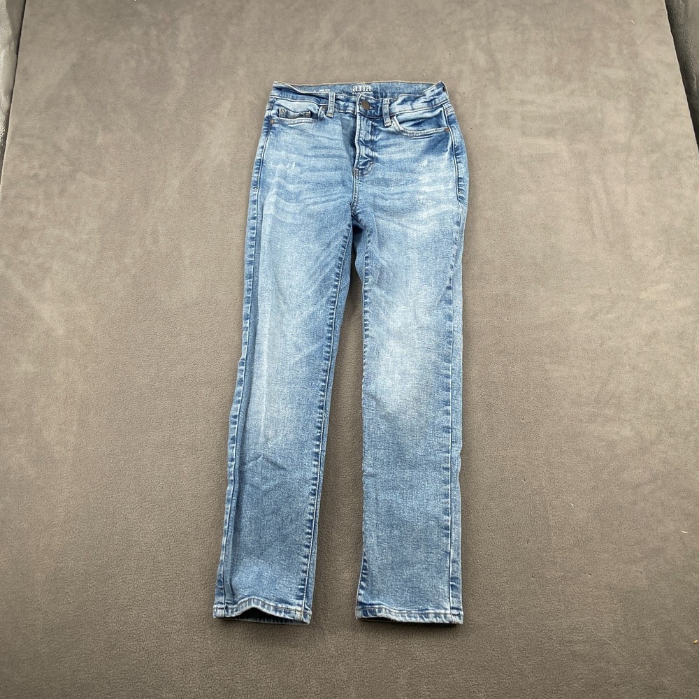 a.n.a A New Approach Jeans Womens 2 Blue Denim Light Wash High Rise Straight Leg